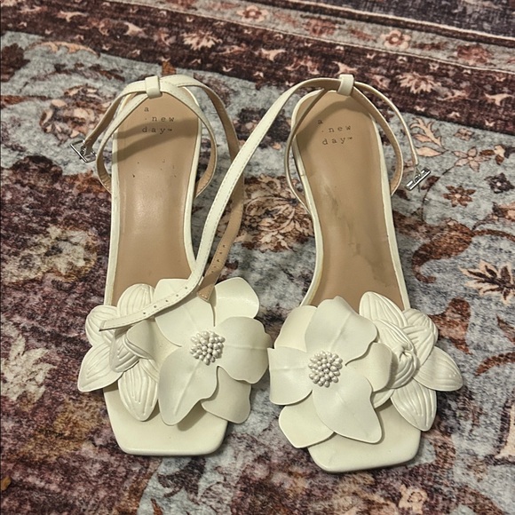 a new day Shoes - A New Day Cream Floral Sandals